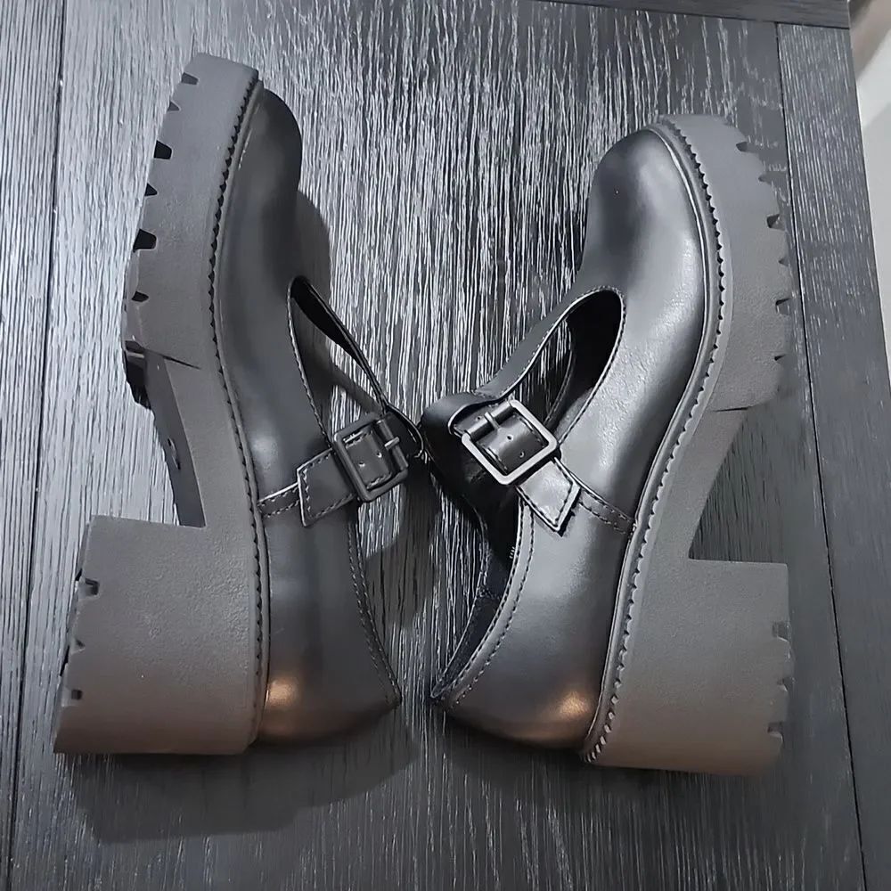 BRAND NEW MADDEN GIRL G-CRATE PLASFORM MARY JANE T-STRAP FLAT SHOE G1 - Picture 11 of 16
